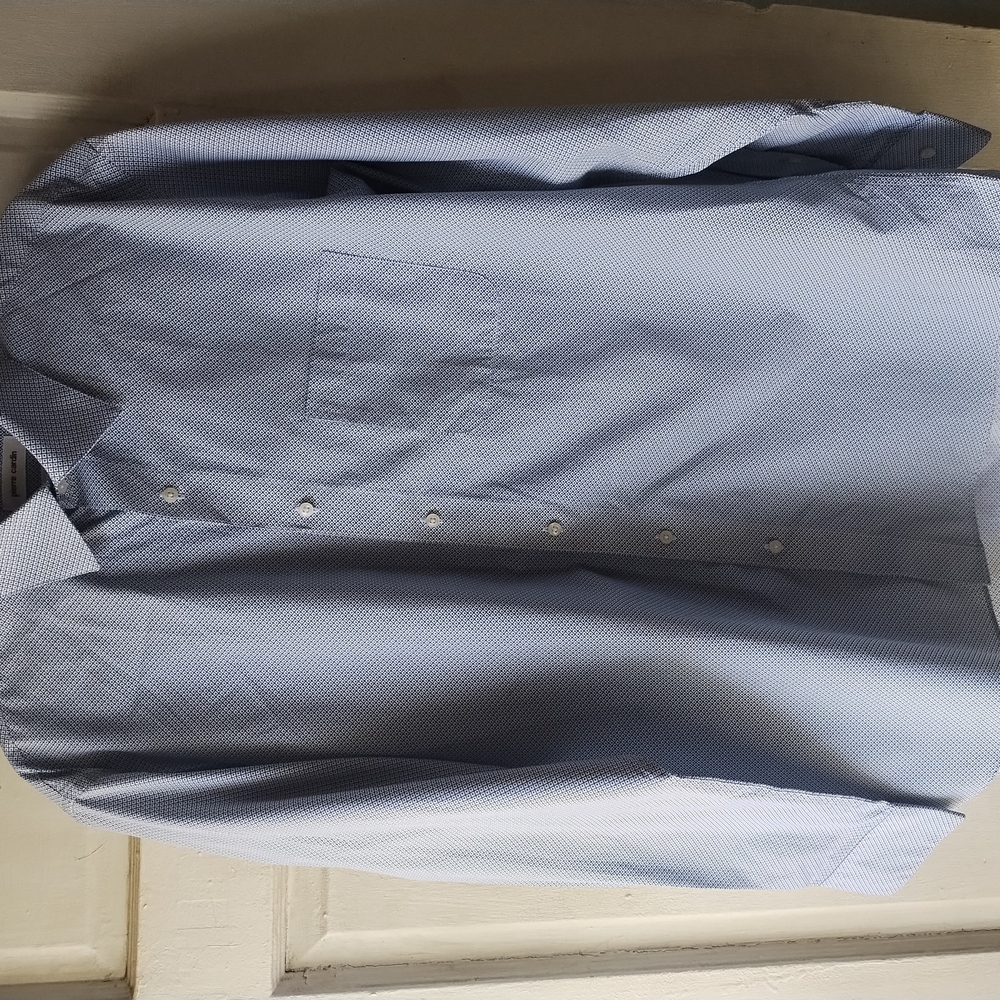 Men's Blue Button-Up Shirt